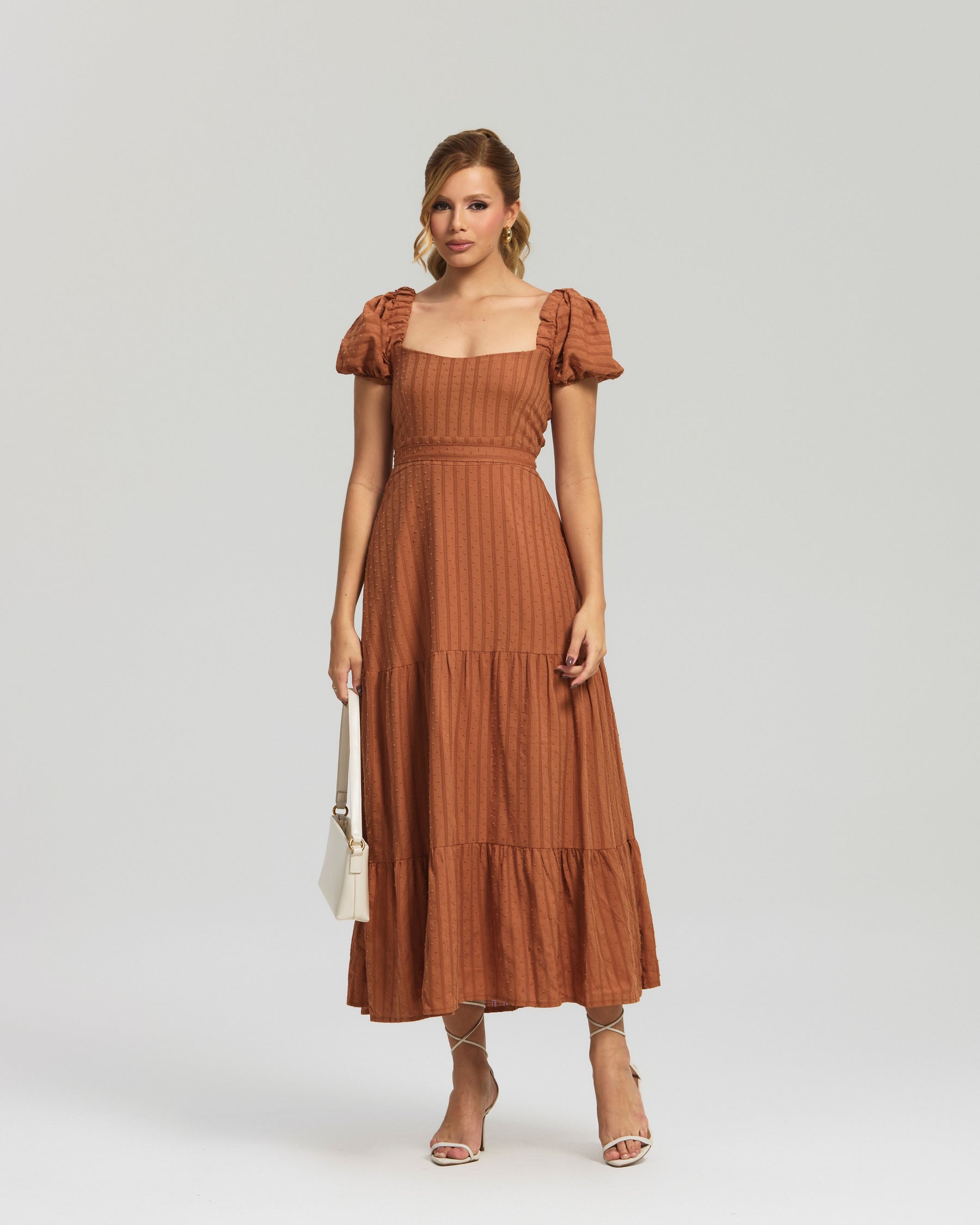 Vestido Longo Laise Bordado