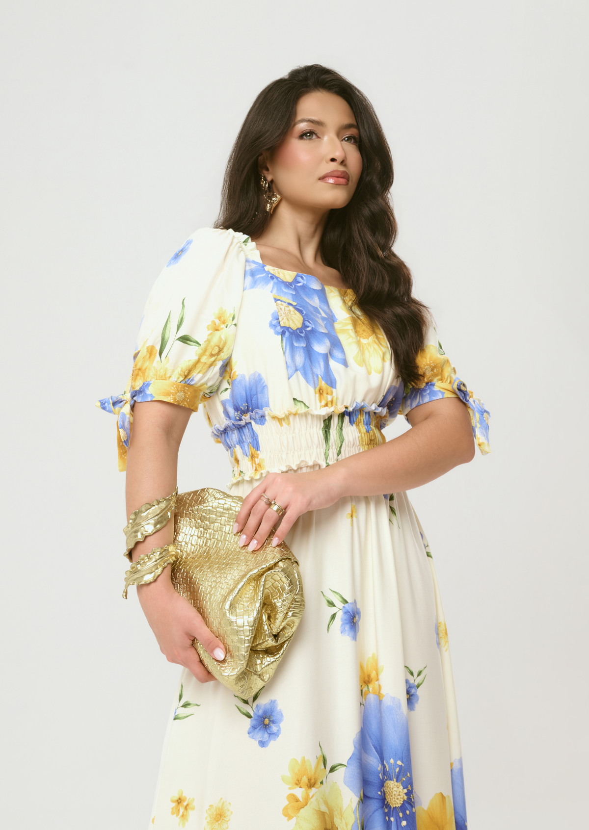 Vestido Midi Viscose Sarja - Sophi's Moda Feminina