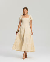 Vestido Longo Laise Bordado