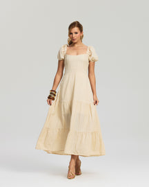 Vestido Longo Laise Bordado