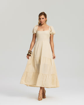 Vestido Longo Laise Bordado
