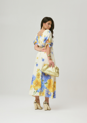 Vestido Midi Viscose Sarja - Sophi's Moda Feminina
