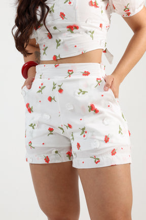 Conjunto Curto  Laise Bordado 3D