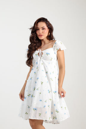 VESTIDO CURTO  LAISE BORDADO 3D