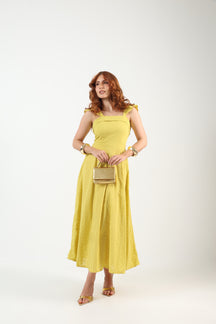 Vestido Longo Laise Bordado