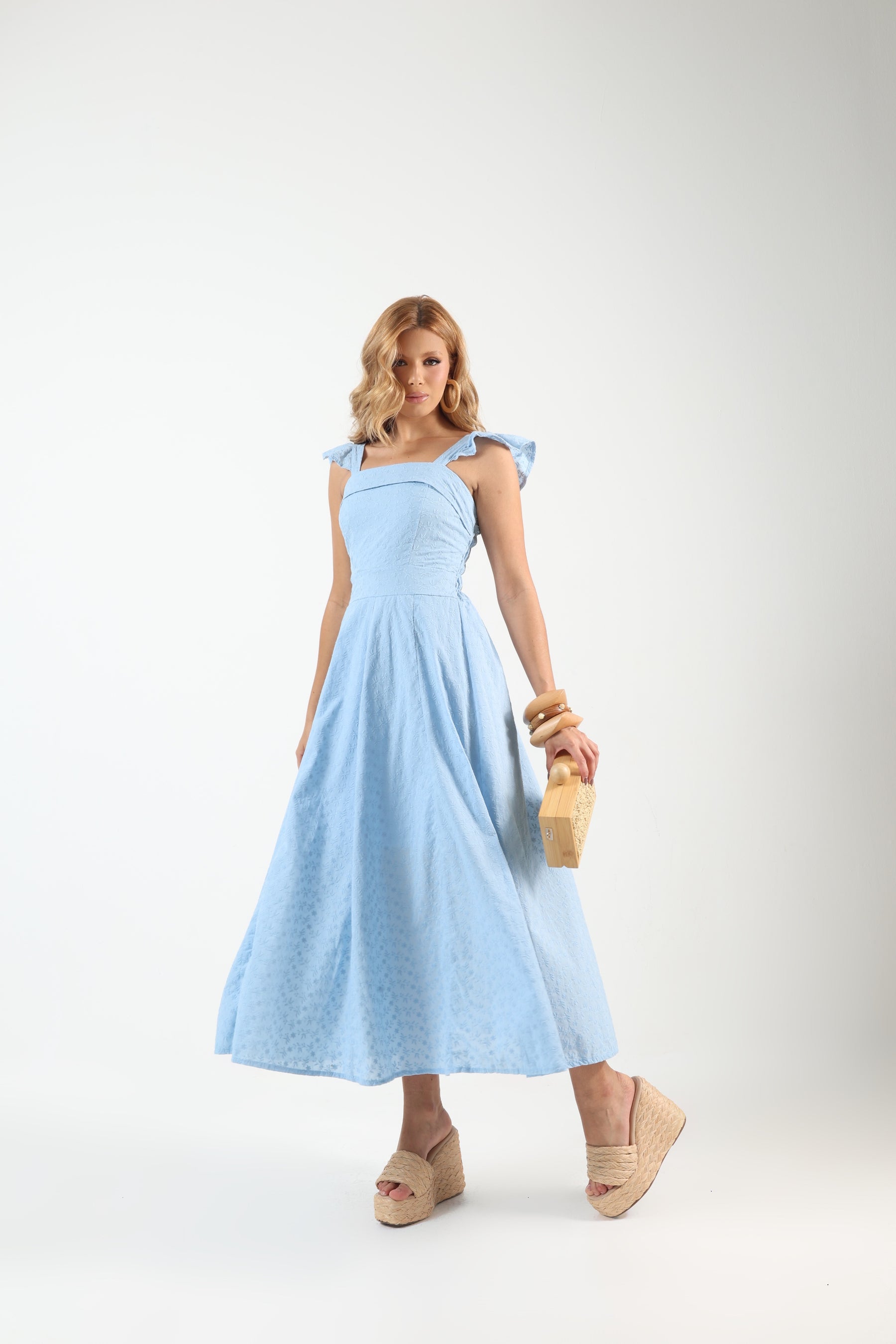 Vestido Longo Laise Bordado