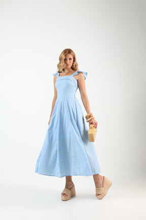 Vestido Longo Laise Bordado