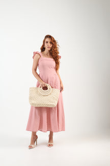 Vestido Longo Laise Bordado