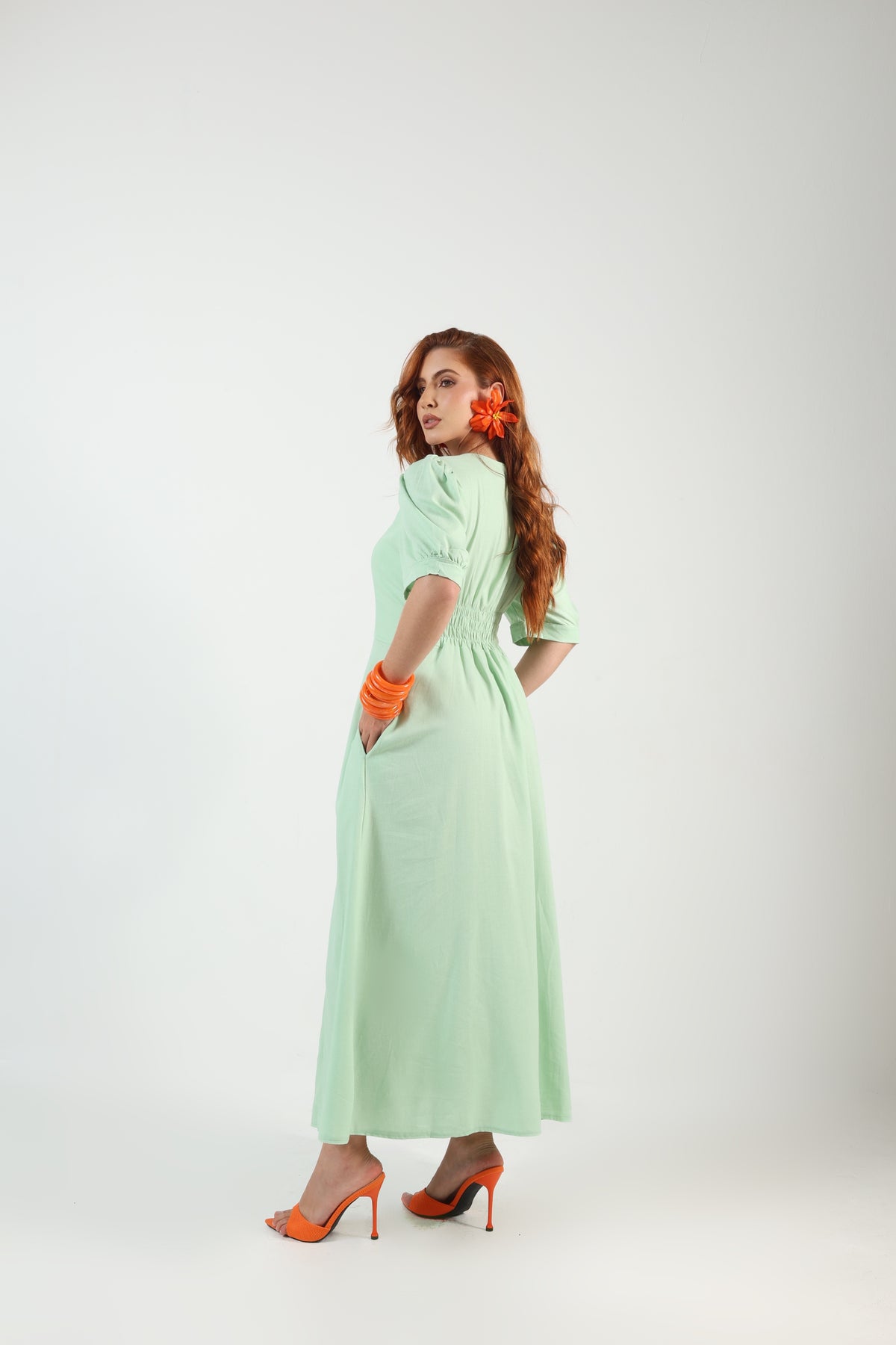 Vestido Longo  Linho