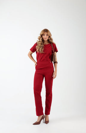 Conjunto Longo Alfaiataria Cereja
