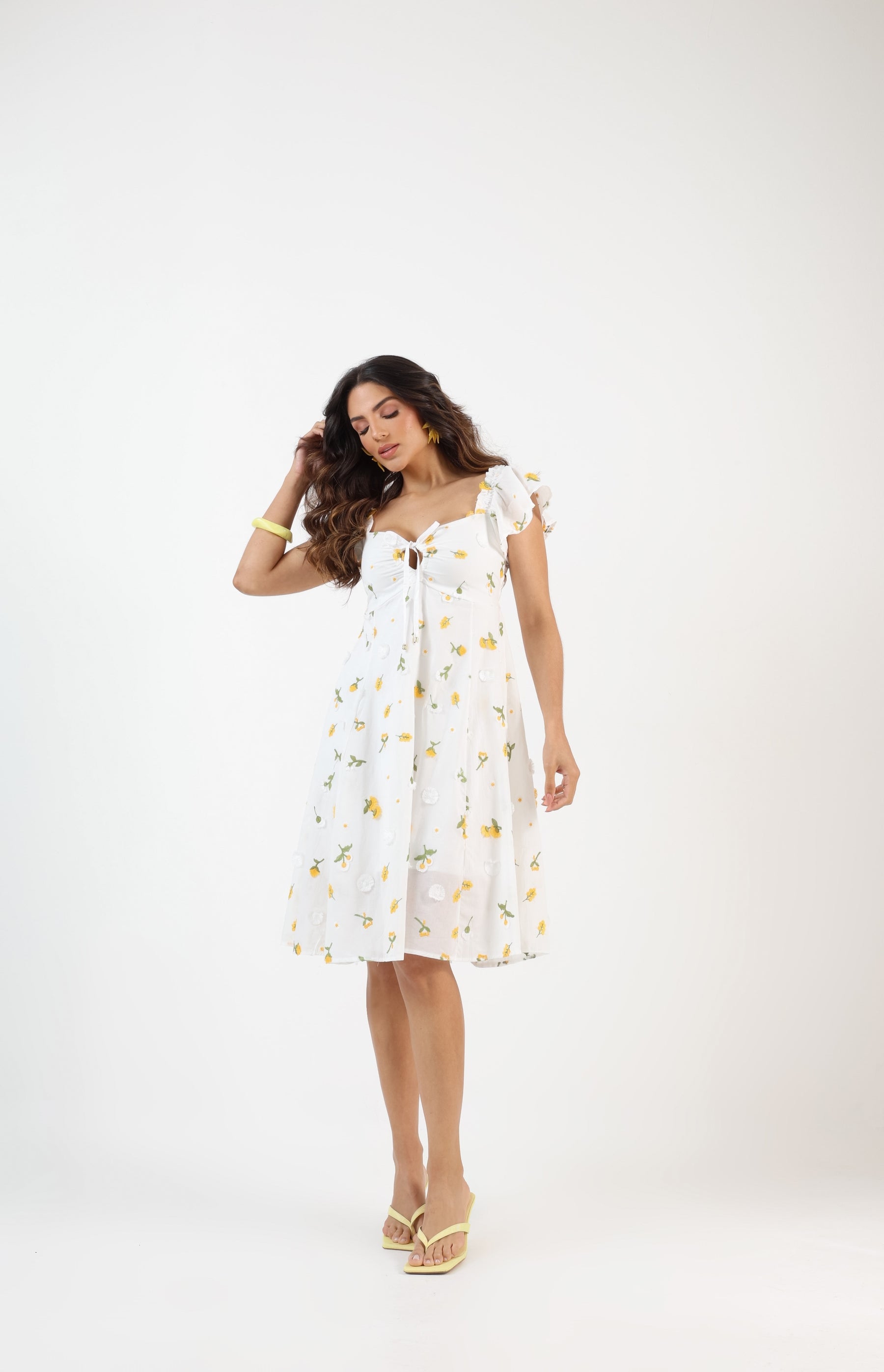 VESTIDO CURTO  LAISE BORDADO 3D