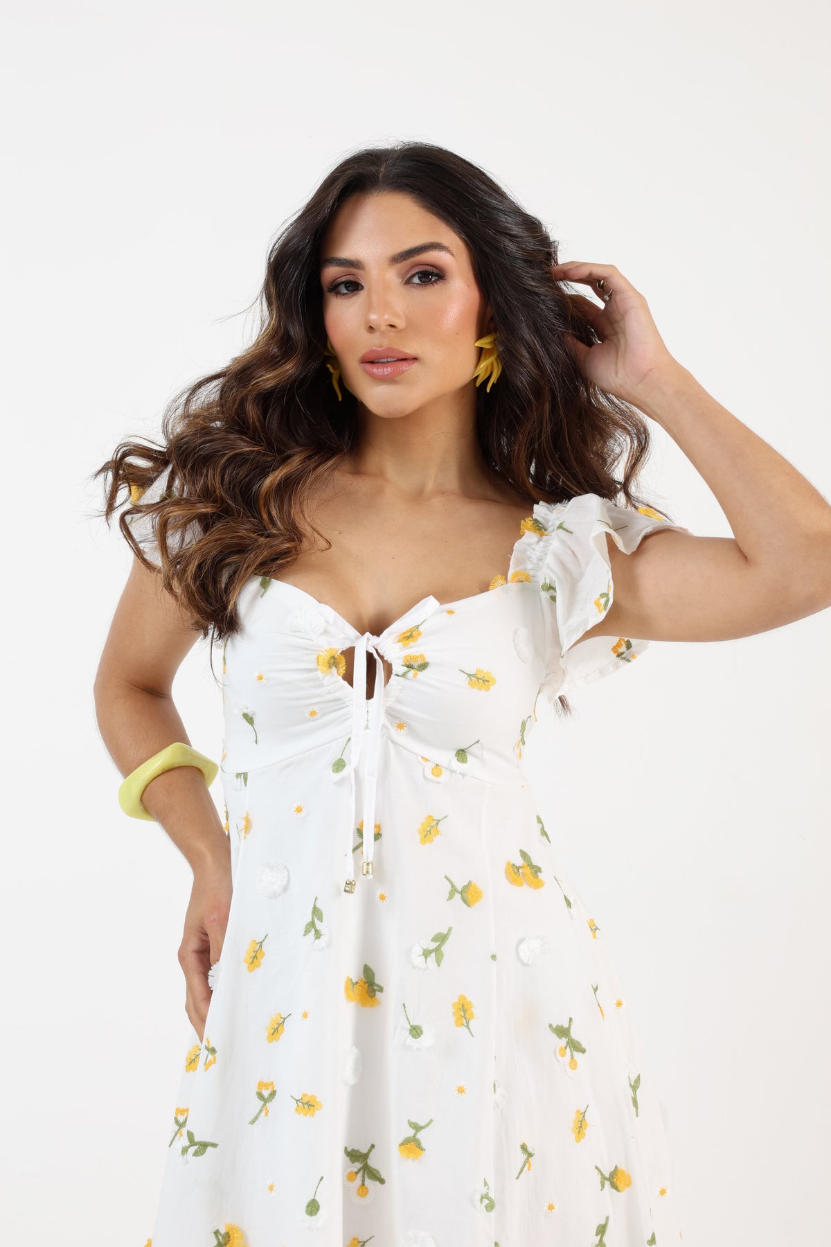 VESTIDO CURTO  LAISE BORDADO 3D