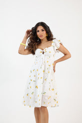 VESTIDO CURTO  LAISE BORDADO 3D