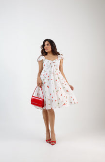 VESTIDO CURTO  LAISE BORDADO 3D