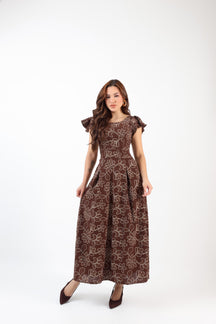 Vestido Longo Alfaiataria Espumado